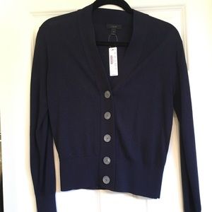 2/$20 NWT Navy JCrew Cardigan with Large Buttons